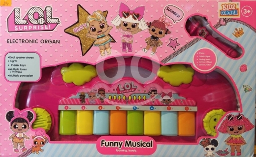 Autres biens dans Ras-Meska - بيانو إل أو إل الموسيقي مع ميكروفون للأطفال | LOL Funny Musical Electronic Organ with Mic