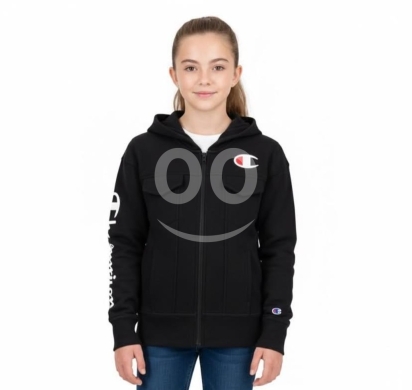 Baby & Kids Stuff in Al Dahye - سويت شيرت شامبيون أسود مبطن للأطفال (10/12 سنة) جديد بالتاغ | Champion Black Fleeced Sweatshirt