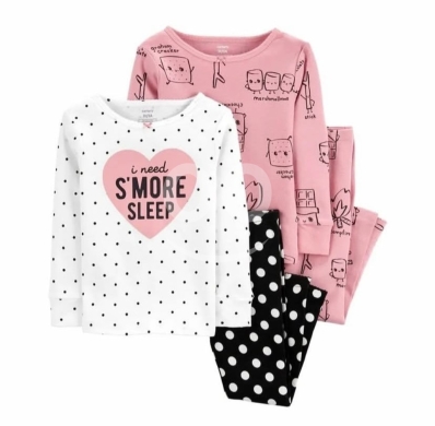 Baby & Kids Stuff in Al Dahye - طقم بيجاما كارترز قطن 4 قطع (Snug-fit) للأطفال مقاس 5 سنوات جديد بالتاغ | Carter&rsquo;s 4-Piece Snug-Fit