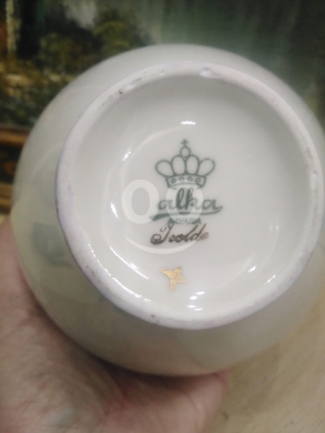 فاز بورسلان ألماني بافاريا أنتيك كلاسيك | Antique Bavaria German Porcelain Classic Vase — 3