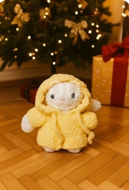 Vêtements, chaussures et accessoires dans Halate - أرنب كروشيه صغير محشو مصنوع يدوياً بمقاس 15&times;15 سم | Handmade Mini Crochet Bunny Plush Toy 15x15cm