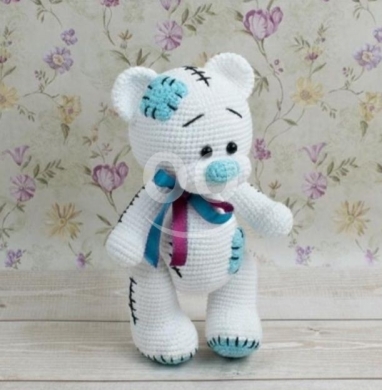 Vêtements, chaussures et accessoires dans Halate - دب كروشيه محشو مصنوع يدوياً بمقاس 30&times;25 سم | Handmade Crochet Teddy Bear Plush Toy 30x25cm