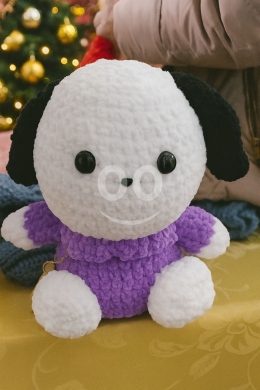 Vêtements, chaussures et accessoires dans Halate - دمية سنوبي كروشيه مصنوعة يدوياً بمقاس 30&times;20 سم | Handmade Crochet Snoopy Plush Toy 30x20cm