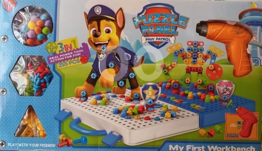 Other Goods in Ras El Metn - طاولة عمل باو باترول 3 في 1 مع أدوات حقيقية 255 قطعة | Paw Patrol 3in1 Workbench Puzzle 255pcs