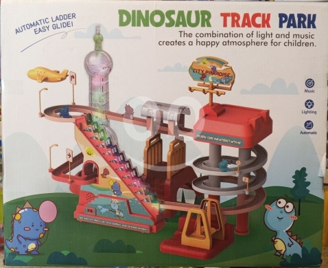 Other Goods in Ras El Metn - لعبة حديقة مسار الديناصورات مع سلم أوتوماتيكي وأضواء | Dinosaur Track Park with Music & Lights