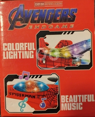 طائرة سبايدر مان القتالية التفاعلية مع أضواء وموسيقى | Spider-Man Combat Aircraft Toy wit… — 2