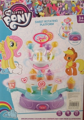 لعبة ماي ليتل بوني منصة الآيس كريم الدوارة المضيئة | My Little Pony Ice Cream Rotation Toy — 2