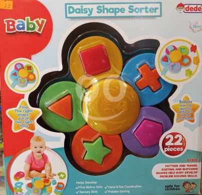 Other Goods in Ras El Metn - لعبة ترتيب الأشكال الملونة للأطفال من عمر 12 شهر | Daisy Shape Sorter 22 PCS Age 12m+
