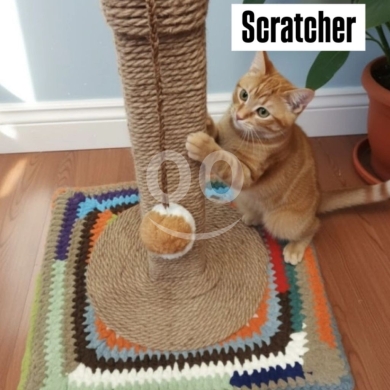 خداشة قطط منزلية فاخرة بتصميمات متنوعة لحماية الأثاث | Premium High Quality Handmade Cat … — 6