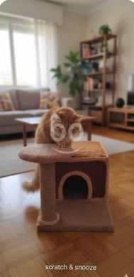 خداشة قطط منزلية فاخرة بتصميمات متنوعة لحماية الأثاث | Premium High Quality Handmade Cat … — 3