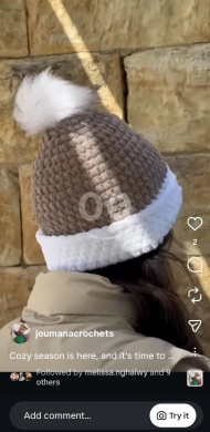 قبعة بيني كروشيه يدوية دافئة وأنيقة لشتاء مريح | Handmade Crochet Winter Beanie for Warmt… — 6