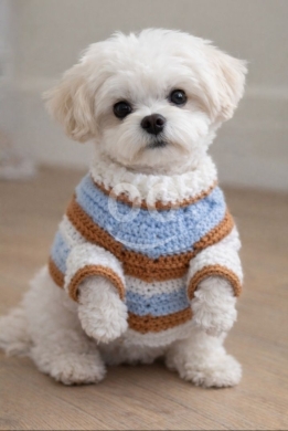 Vêtements, chaussures et accessoires dans Halate - ملابس كلاب كروشيه يدوية فاخرة مقاس متوسط | High Quality Handmade Crochet Dog Outfit Medium Size
