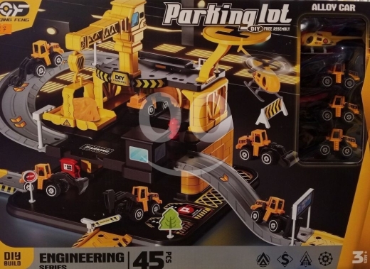 Other Goods in Ras El Metn - مجموعة موقف سيارات الهندسة 45 قطعة مع سيارة معدنية لعمر 3+ | Engineering Parking Lot 45 PCS Metal Ca