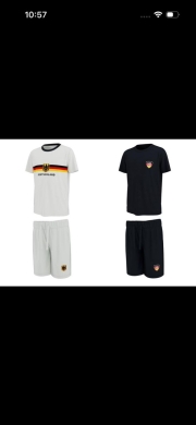 Clothes, Footwear & Accessories in Sahat Al Nour - طقم رياضي ولادي منتخب ألمانيا قطن مريح | Germany Kids Football Kit Sportswear Set