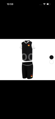 طقم رياضي ولادي منتخب ألمانيا قطن مريح | Germany Kids Football Kit Sportswear Set — 4