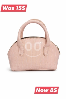 Vêtements, chaussures et accessoires dans Abou Samra - شنطة يد نسائية جلد تمساح وردي فاتح | Light Pink Croc Handbag