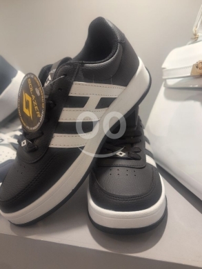 سبادرين بناتي "زحف" عصري من الجلد الطبيعي | Trendy Girls' Genuine Leather Low-Top Sneakers — 3
