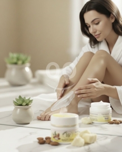 Foot cream with shea butter and almond oil