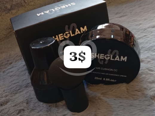 Health & Beauty in Bhamdoun - SHEGLAM Air Cushion CC Cream | Waterproof Foundation with Makeup Sponge