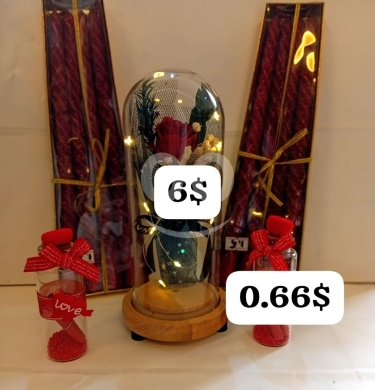 Other Goods in Bhamdoun - Eternal Rose Glass Dome with LED Lights | Romantic Message in a Bottle Gift