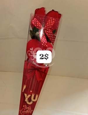 Other Goods in Bhamdoun - Single Rose & Heart Romantic Gift Bouquet | "I Love You Sweetheart" Present