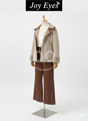 طقم بناتي شتوي 3 قطع فستان كشكش وجاكيت أنيق | Elegant 3-Piece Girls Winter Dress & Jacket… — 2