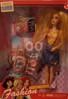 Other Goods in Ras El Metn - دمية الموضة العصرية للأطفال مع ملحقات للأعمار من 3 سنوات فما فوق | Fashion Doll for Kids Age 3+