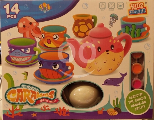 Other Goods in Ras El Metn - مجموعة تلوين طقم الشاي السيراميك القابل للغسل للأطفال من عمر 5 سنوات فما فوق | Ceramic Tea Set Color