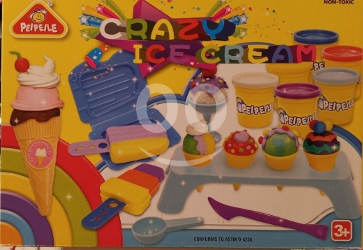 Autres biens dans Ras-Meska - لعبة صلصال متجر الآيس كريم المرحة للأعمار من 3 سنوات | Crazy Ice Cream Play Dough Set Age 3+