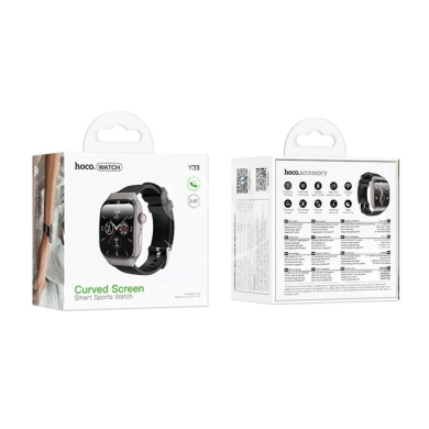 Mobile accessories dans Biakout - hoco. Y33 Curved Screen Smart Sports Watch | 2.01" Display & Heart Rate Monitor