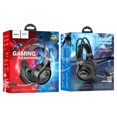 Gaming Console & Accessories in Biakout - hoco. W106 Gaming Headphones | Hi-Fi Audio with HD Microphone & Volume Control