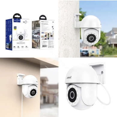 Cameras, Camcorders & Studio Equipment in Biakout - hoco. D2 Outdoor PTZ HD Security Camera | 3MP Full Color Night Vision WiFi Surveillance