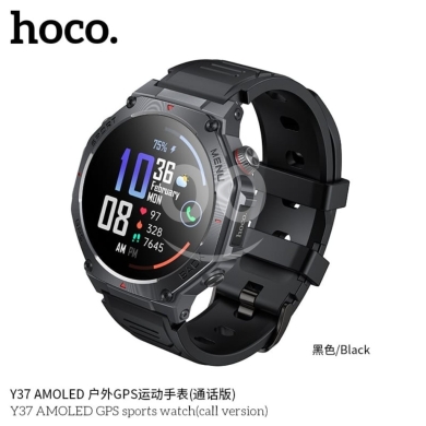 hoco. Y37 AMOLED GPS Sports Watch | Bluetooth Call Smartwatch with 1.43" HD Display — 2