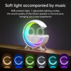 hoco. RGB Ambient Light Wireless Speaker | 7 Lighting Modes Smart Desktop Speaker with 55mm Driver