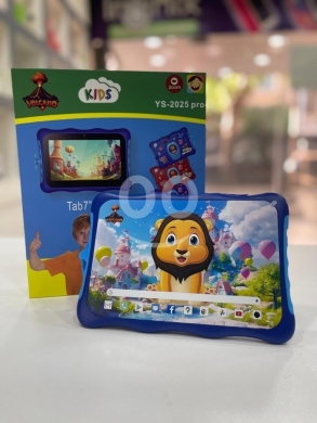 Mobile phones dans Tripoli - Volcano YS-2025 Pro 7" Kids Tablet - 128GB Storage, 8GB RAM, IPS Display, Blue Shockproof Case