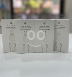 Apple iPhone 14 Pro Max 25W USB-C Fast Charging Power Adapter & USB-C to Lightning Cable Set