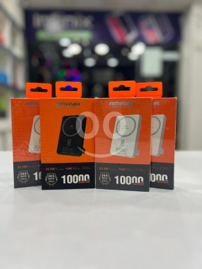 Mobile accessories dans Tripoli - Amaya 10000mAh Magnetic Wireless Power Bank - 22.5W PD Fast Charge & 15W Wireless Charging Pad