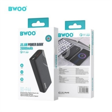 Mobile accessories in Tripoli - BWOO 20000mAh Power Bank 22.5W Fast Charging PD 3.0 - High Capacity Portable Charger - 25$