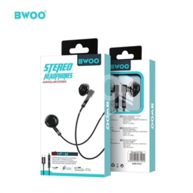 Mobile accessories in Tripoli - BWOO HF66 Type-C Wired Headphones - High-Fidelity Bass & Digital Decoding