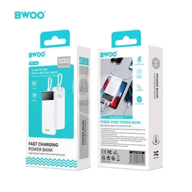 Mobile accessories in Tripoli - BWOO BO-P32 20000mAh Power Bank - LED Display & Dual USB Output - 20$