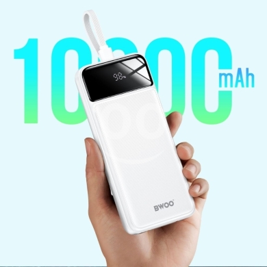 BWOO BO-P31 10000mAh Power Bank - Dual USB Output & LED Display - 12$ — 6