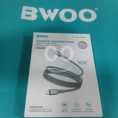 Mobile accessories in Tripoli - BWOO BO-X311CL Magnetic USB-C to Lightning Cable - 27W Fast Charging - 12$