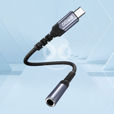 BWOO BZ-47 USB-C to 3.5mm Audio Adapter - Hi-Fi Sound & Durable Build - 5$ — 3
