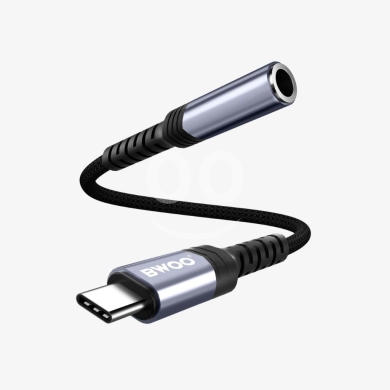 BWOO BZ-47 USB-C to 3.5mm Audio Adapter - Hi-Fi Sound & Durable Build - 5$ — 5