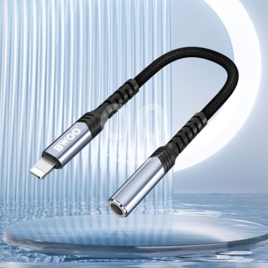 BWOO BZ-48 Lightning to 3.5mm Audio Adapter - Hi-Fi Sound & Nylon Braided - 7$ — 2