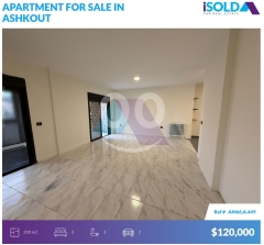3 bedroom apartment 4sale in Ashkout - شقة للبيع في عشقوتAM66A449