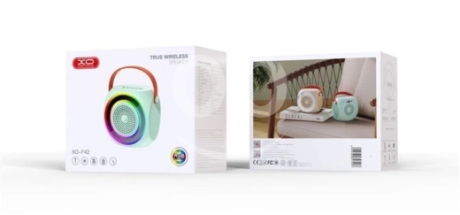 Other Mobile Phones & Accessories في بياقوت - سبيكر بلوتوث محمول XO-F42 - مكبر صوت لاسلكي مع إضاءة RGB مدمجة، ميكروفون وبطارية تدوم طويلاً