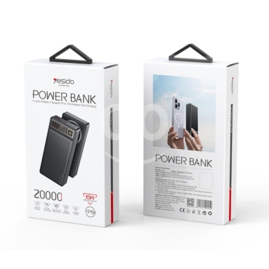 Mobile accessories dans Biakout - Yesido YP58 20000mAh Magnetic Power Bank - 15W Wireless, PD 20W Fast Charge & LED Power Display