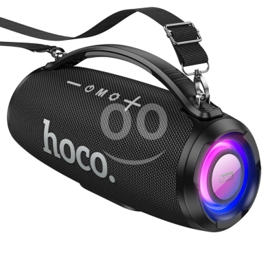 Audio & Stereo in Biakout - Hoco HA6 Danny Wireless Portable Speaker - 30W Peak Power, RGB Lighting, TWS & Wired Mic Included