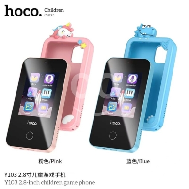 Baby & Kids Stuff in Biakout - Hoco Y103 Children Game Phone - 2.8-inch HD Screen, 10 Built-in Games & Dual Camera